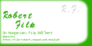 robert filp business card